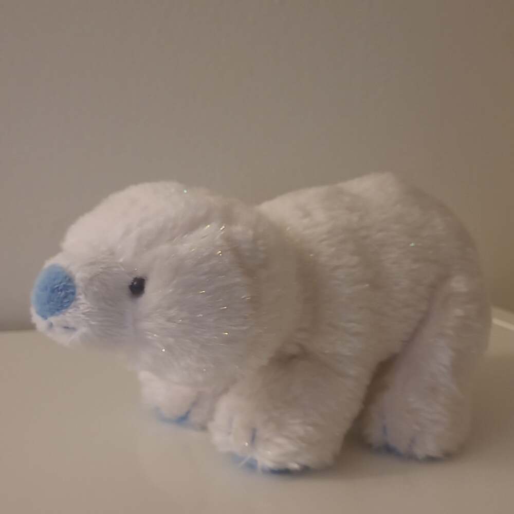 Ganz Webkinz Arctic Polar Bear HM342 Plush Stuffed Animal Sparkling Fur No Code